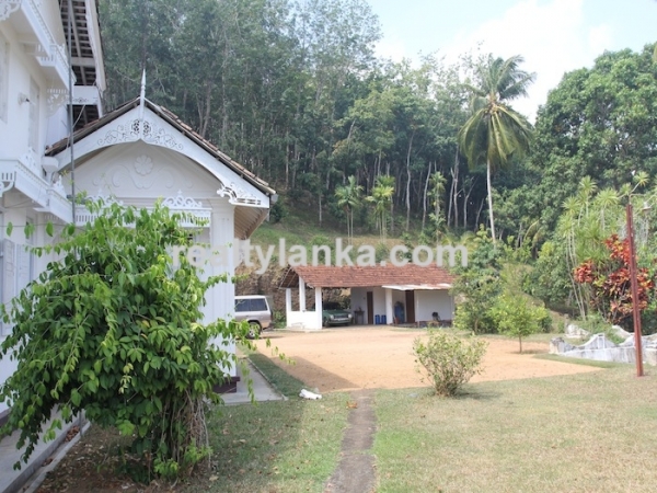 Old Colonial House with a Rubber Plantation